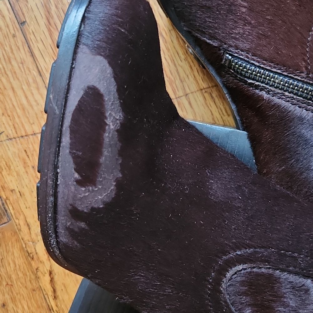 Frye Parker cow fur heels boots - Picture 8 of 12